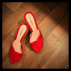 Via Spiga Bright Red Wedges